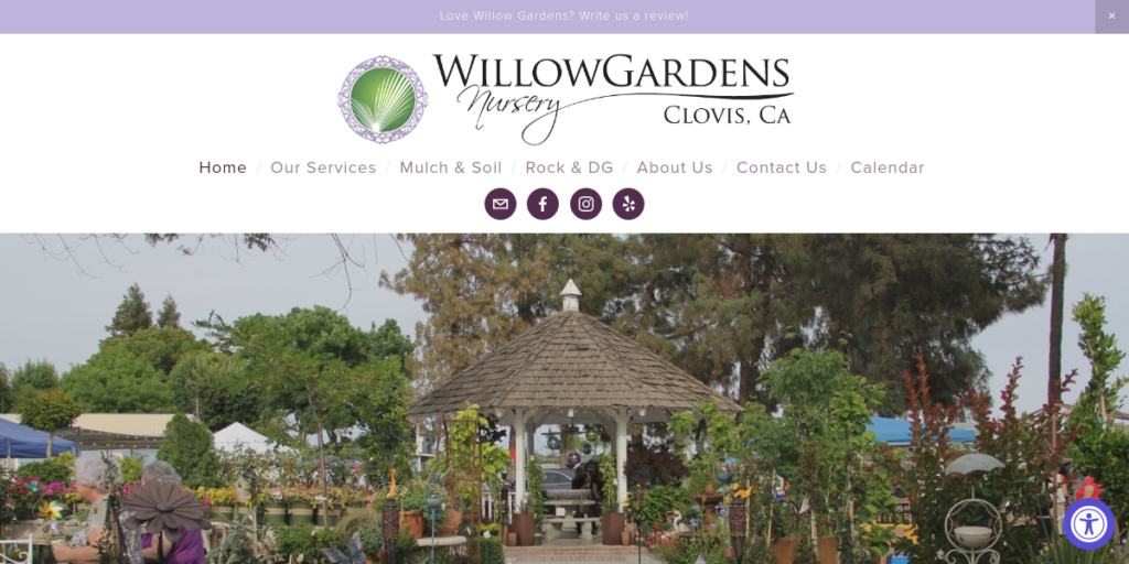 Plant Nursery Website Design 36 Willow Gardens Clovis