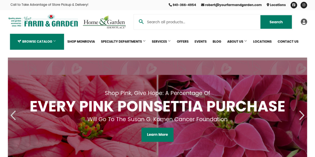 Garden Center Website Design 30 Your Farmand Garden