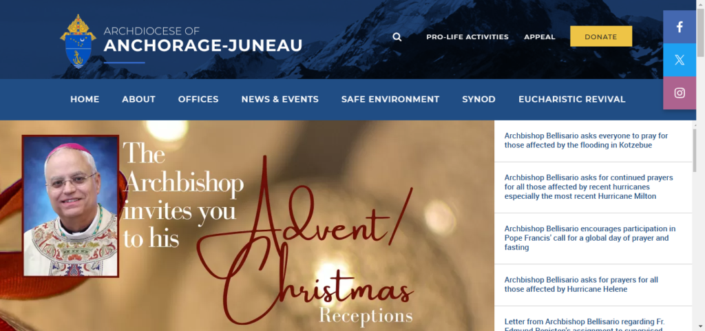 Catholic Church Website Design 15 aoaj