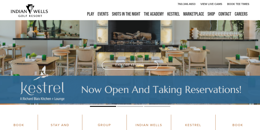 Golf Course Website Design 12 indian Wells Golf Resort