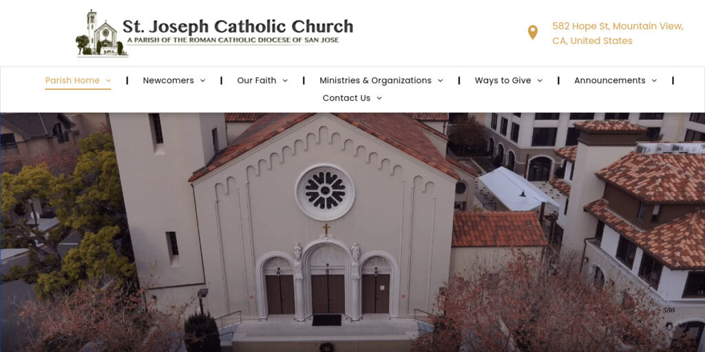 Catholic Church Website Design 16 sjpmv