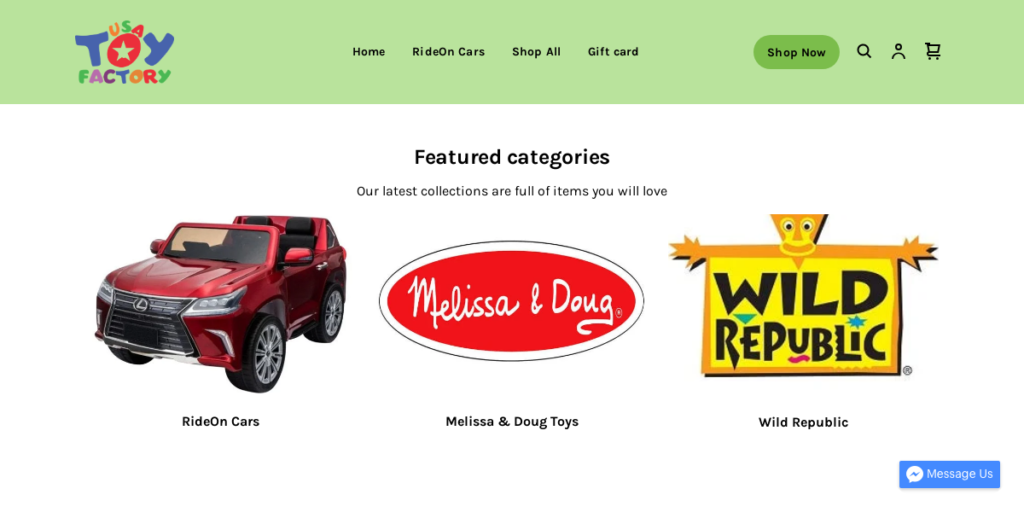 Toy store Website Design 23 593WXgjK Usa Toy Factory