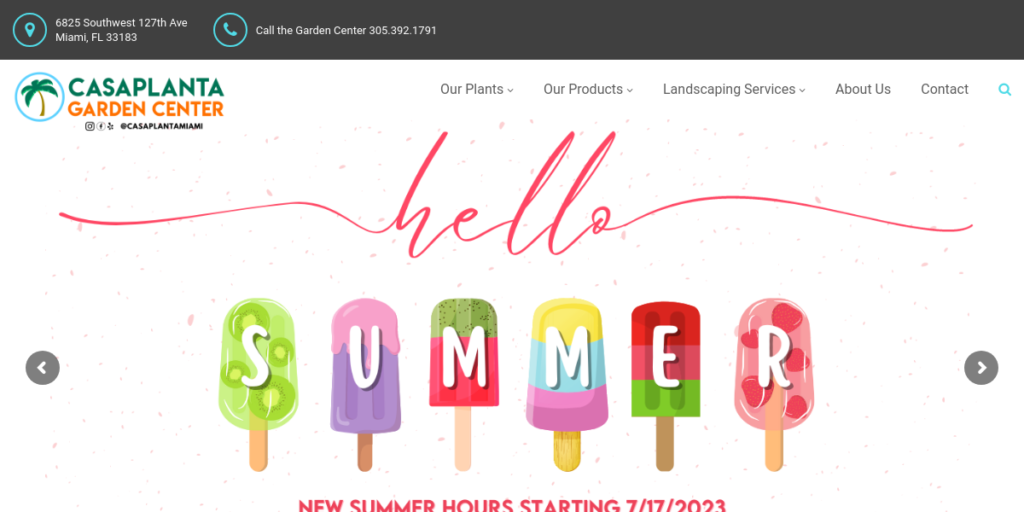 Greenhouse Website Design 3 Casa Planta Miami