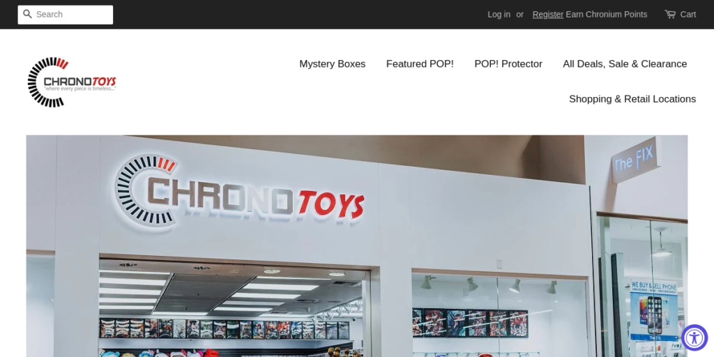 Toy store Website Design 3 Chrono Toys