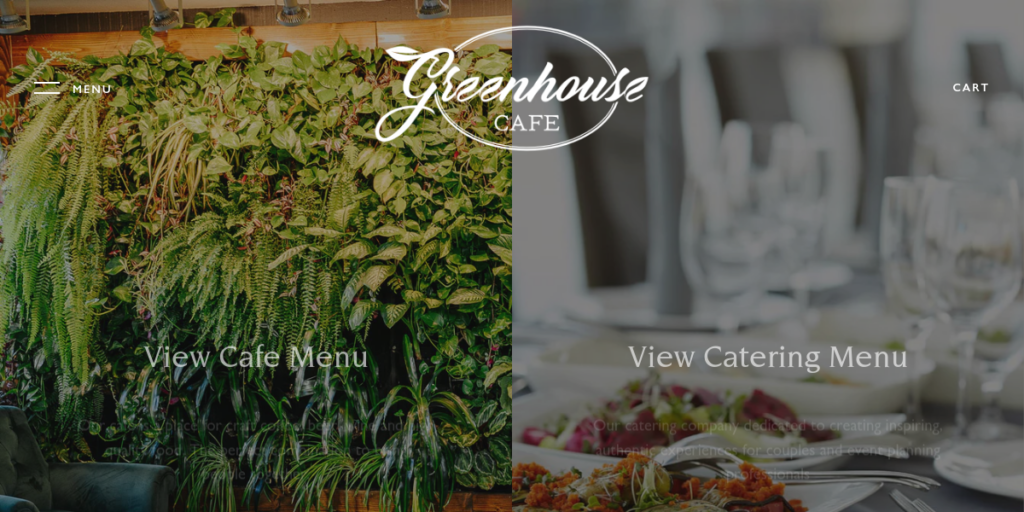Greenhouse Website Design 25 Greenhouse Cafe