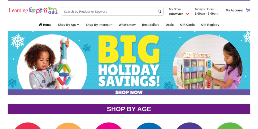 Toy store Website Design 15 Learning Express