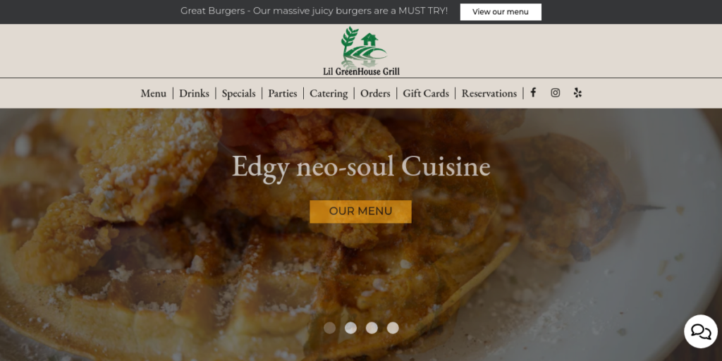Greenhouse Website Design 2 Lil Greenhouse Grill