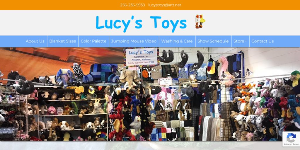Toy store Website Design 20 Lucys Toys