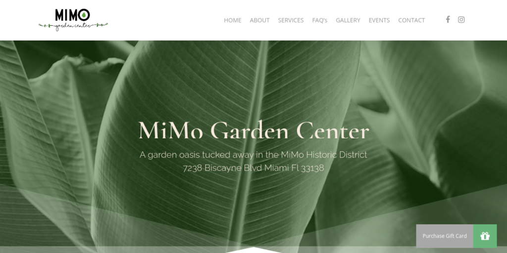 Greenhouse Website Design 6 Mimo Garden Center