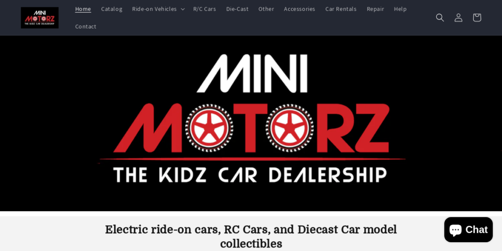 Toy store Website Design 8 Mini Motorz