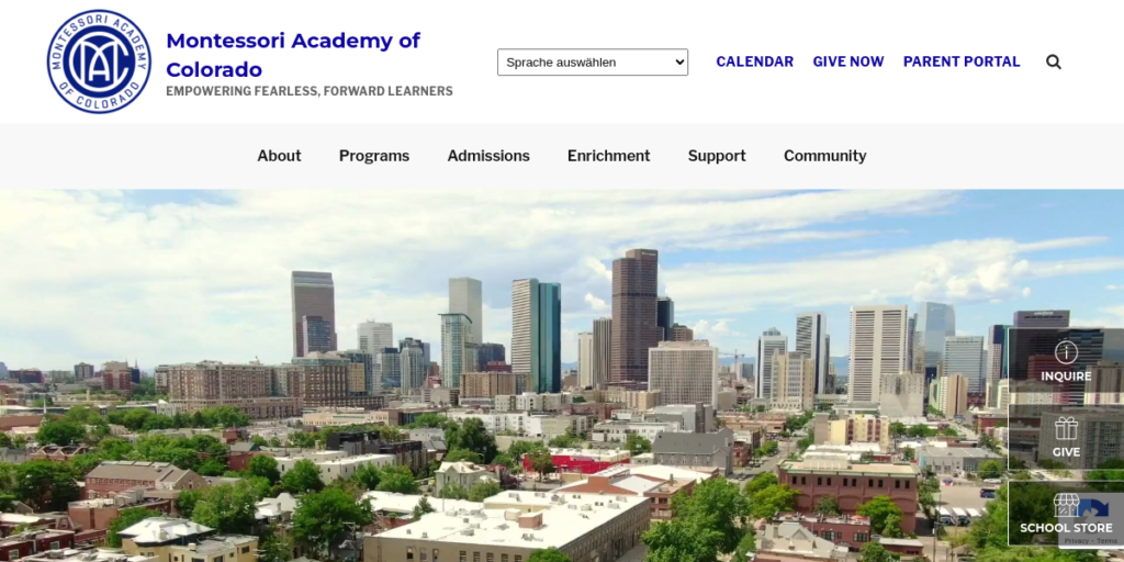 Kindergarten Website Design 9 Montessori Academy of Colorado