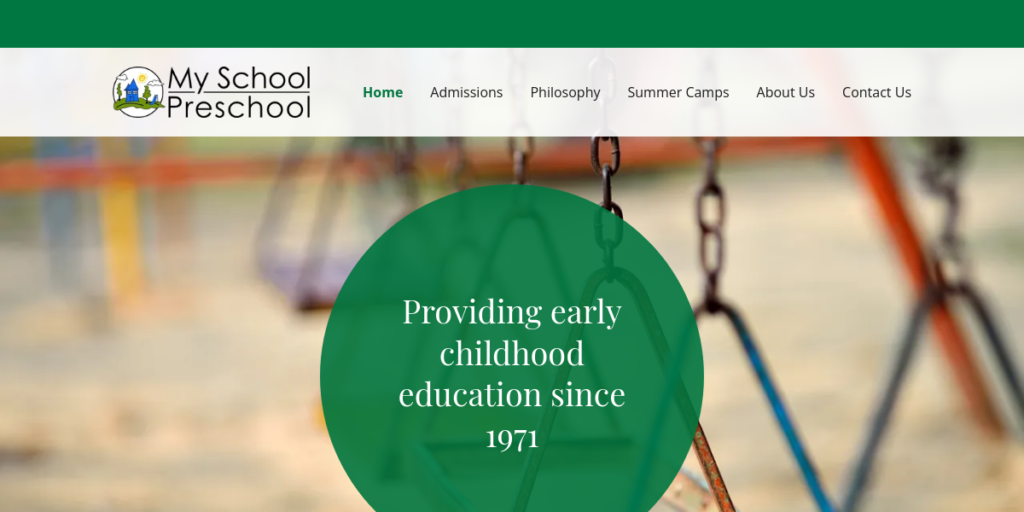 Kindergarten Website Design 18 My School Preschool