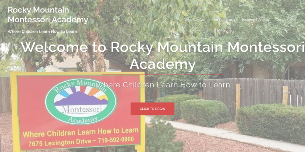 Kindergarten Website Design 3 RM Montessori
