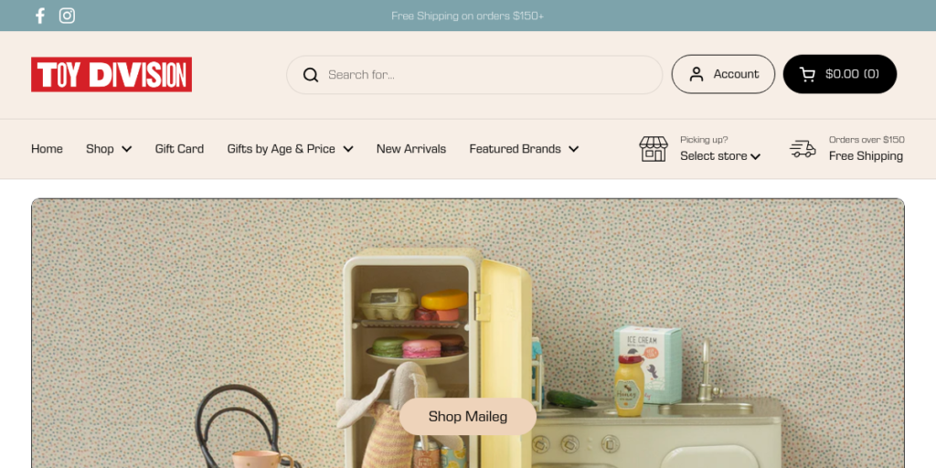 Toy store Website Design 25 Toy Division Shop
