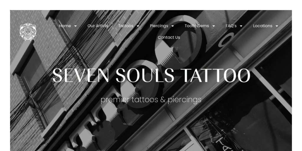 Tattoo Artist Website Design 17 7 Souls Tattoo