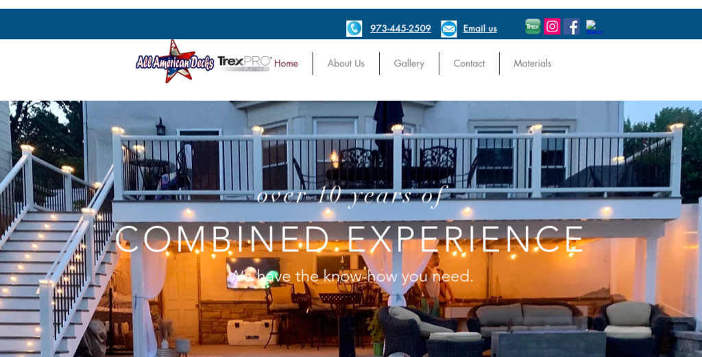 Deck Builders Website Design 15 All American Decks