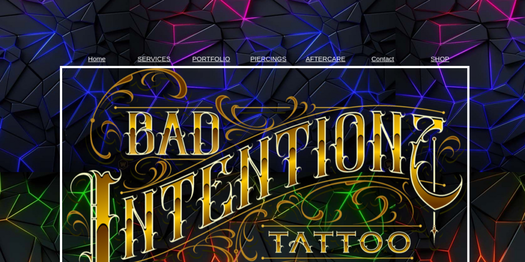 Tattoo Artist Website Design 21 Bad Intentionz Tattos