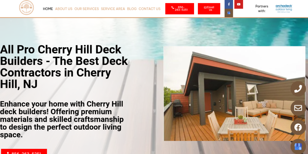 Deck Builders Website Design 17 Cherry Hill Deck Builders