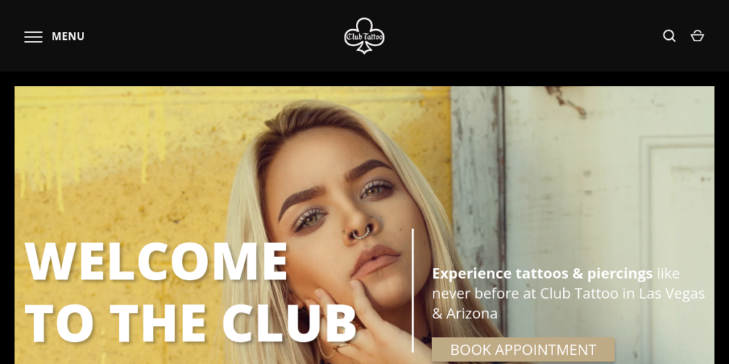 Tattoo Artist Website Design 23 Club Tattoo