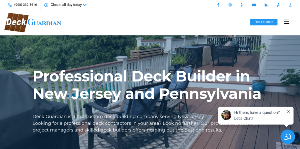 Deck Builders Website Design 3 Deck Guardian