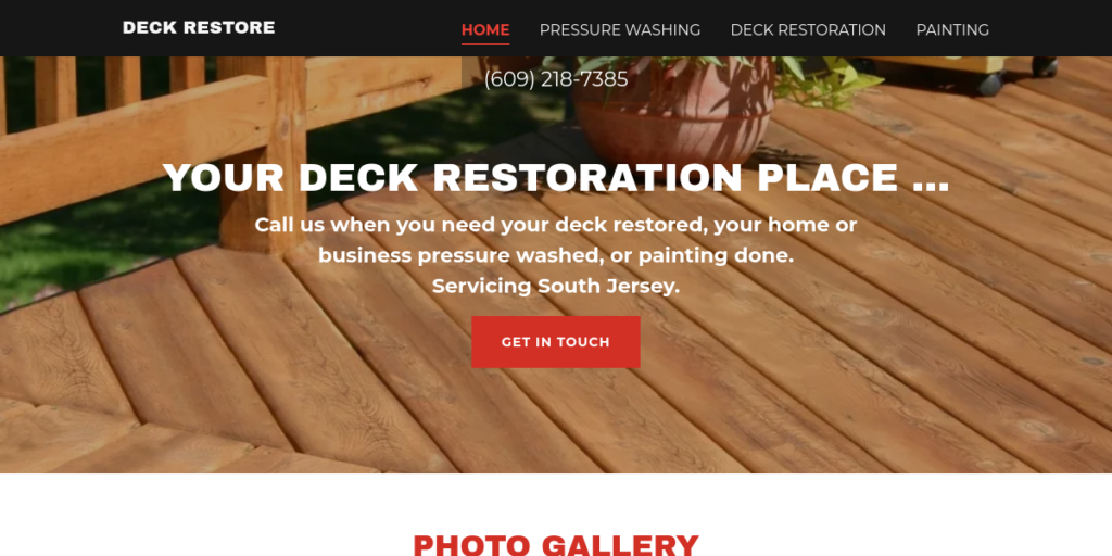 Deck Builders Website Design 19 Deck Restore