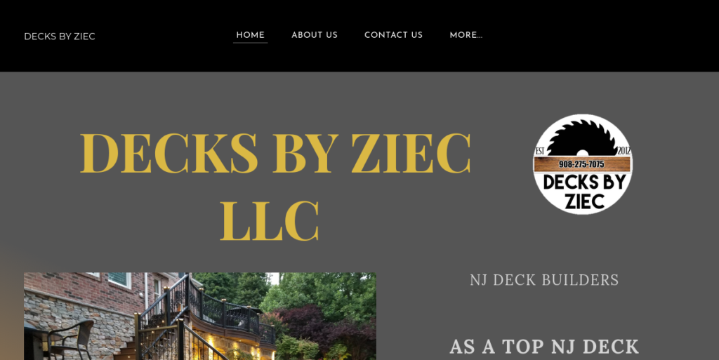 Deck Builders Website Design 6 Decks by Ziec