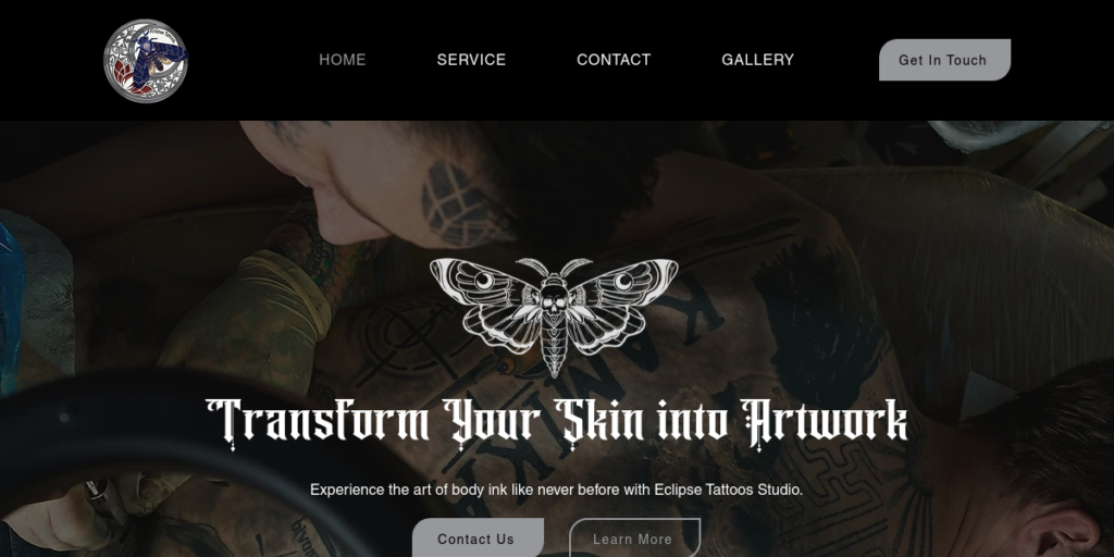 Tattoo Artist Website Design 10 Eclipse Tattoos