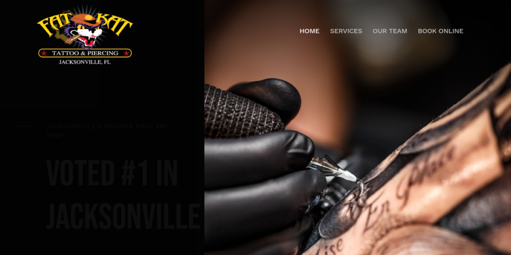 Tattoo Artist Website Design 15 Fat Kat Tattoo