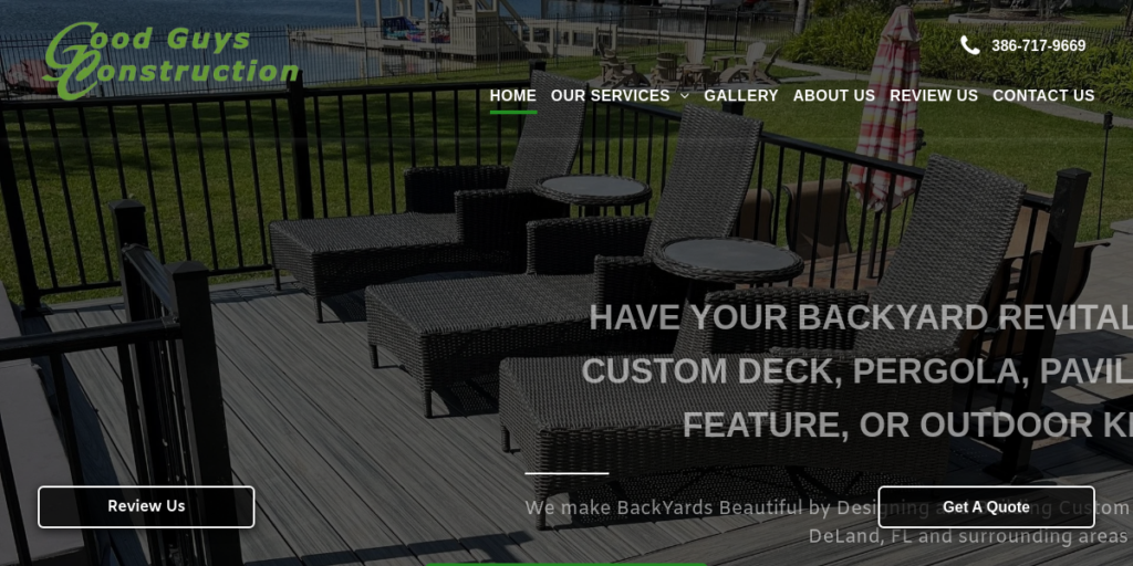 Deck Builders Website Design 30 Good Guys Florida