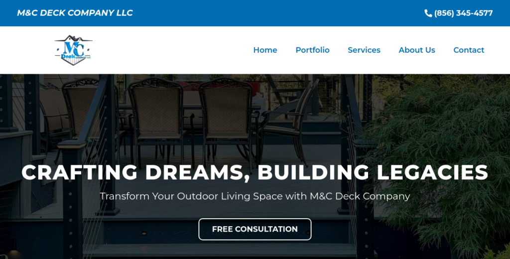 Deck Builders Website Design 14 MC Deck Company