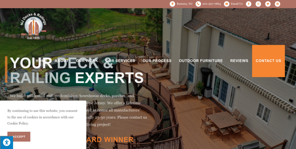 Deck Builders Website Design 8 NJ Decks and Railings