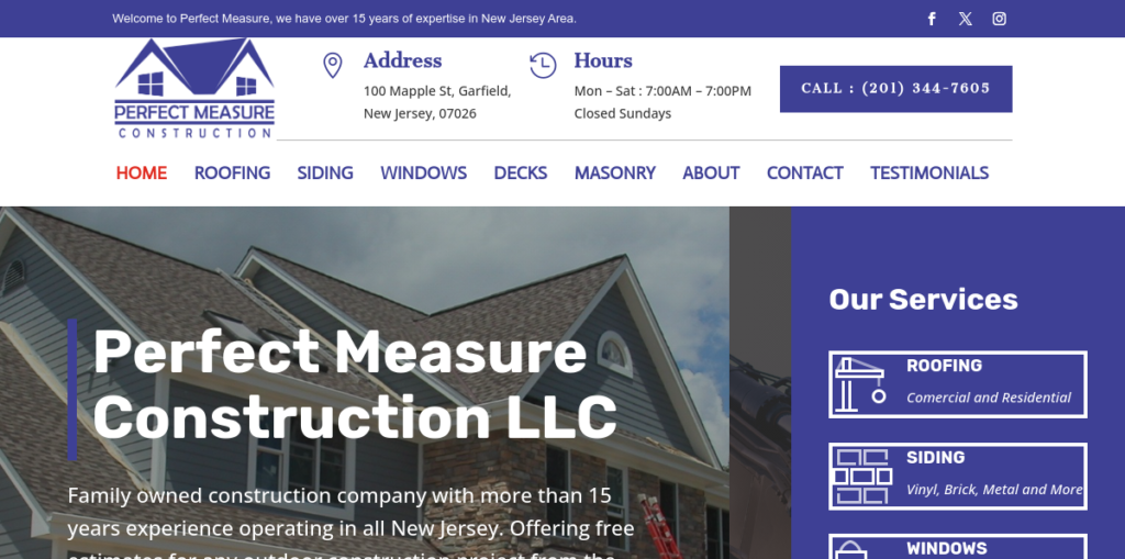 Deck Builders Website Design 1 Perfect Measure Construction