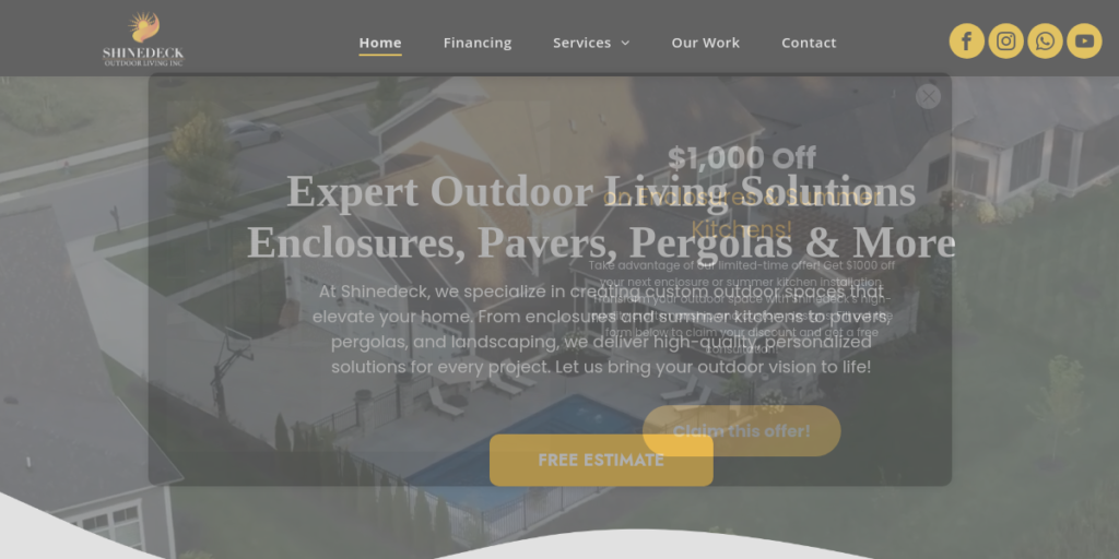 Deck Builders Website Design 29 Shine Deck
