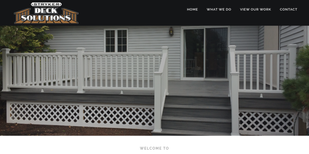 Deck Builders Website Design 4 Stryker Deck Solutions