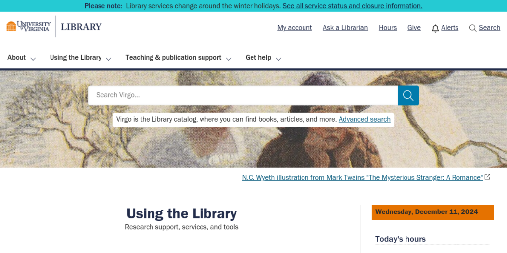 Library Website Design 19 University of Virginia Library